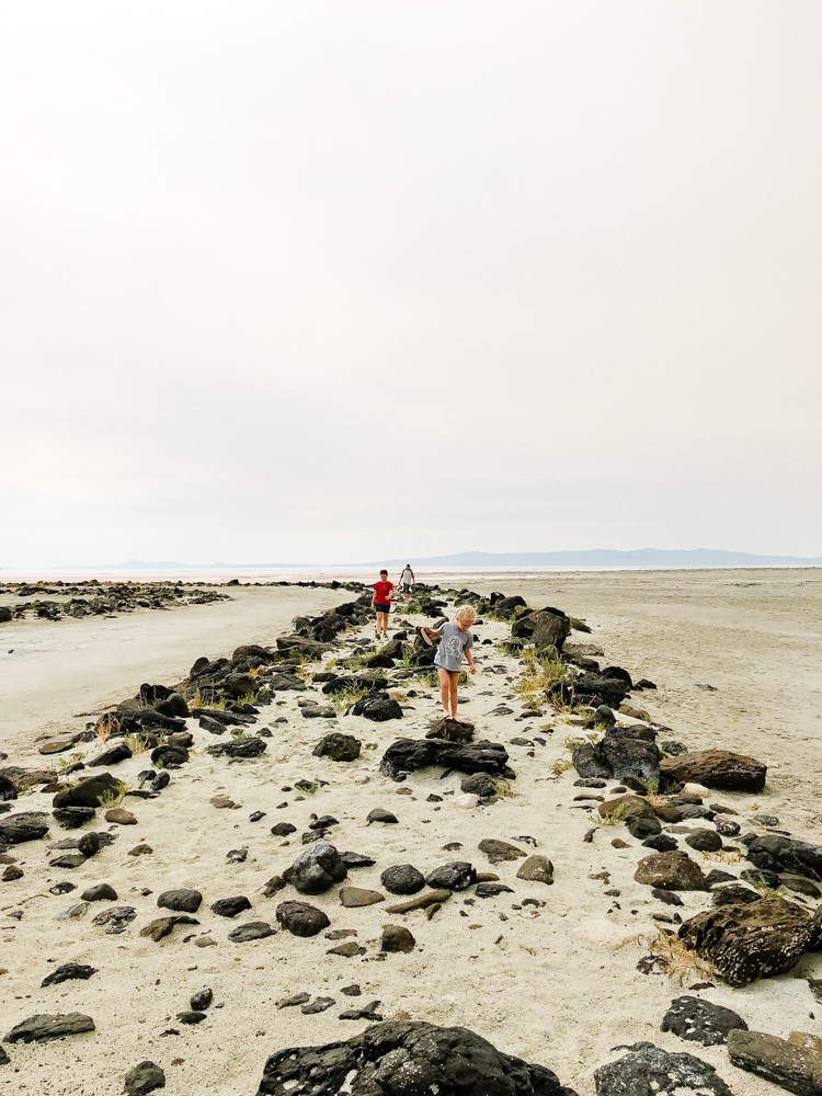 Utah's Pink Lake at Spiral Jetty - The Adventures of Nicole